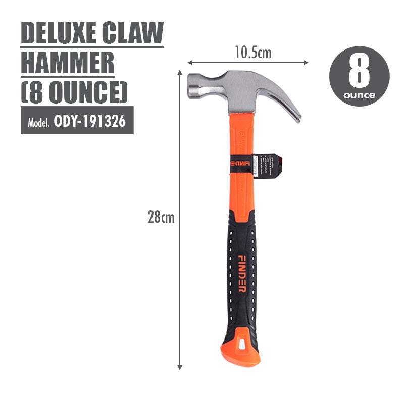 FINDER - Deluxe Claw Hammer (8 Ounce)