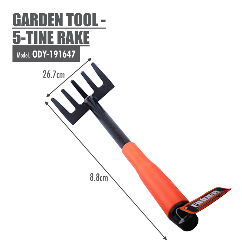 FINDER - Garden Tool - 5-Tine Rake - HOUZE - The Homeware Superstore