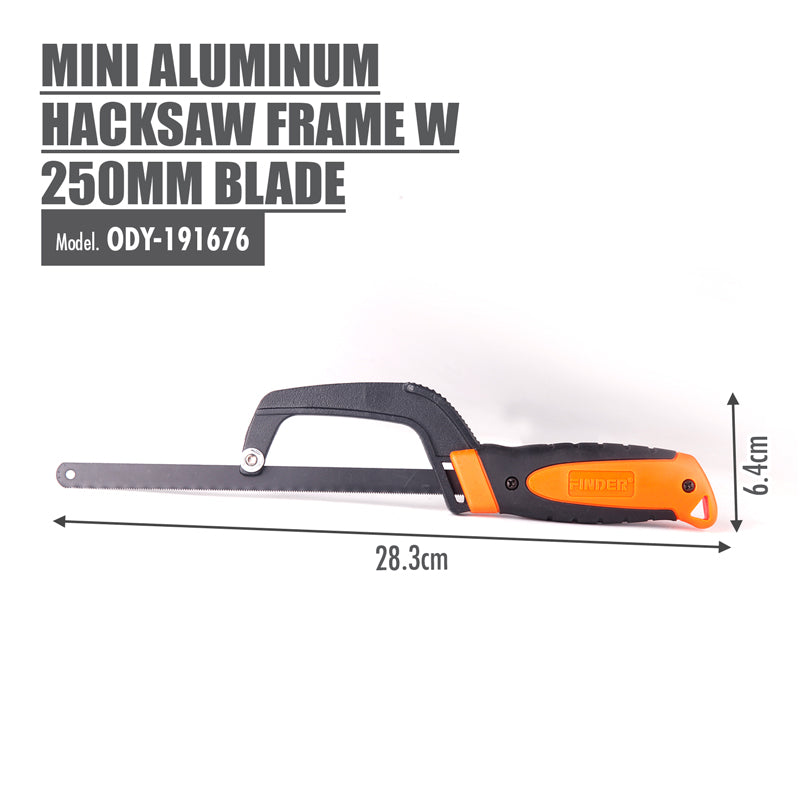 FINDER - Mini Aluminum Hacksaw Frame with 250mm Blade - HOUZE - The Homeware Superstore