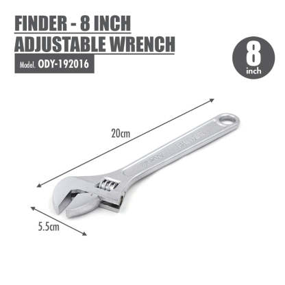 FINDER - 8 Inch Adjustable Wrench - HOUZE - The Homeware Superstore