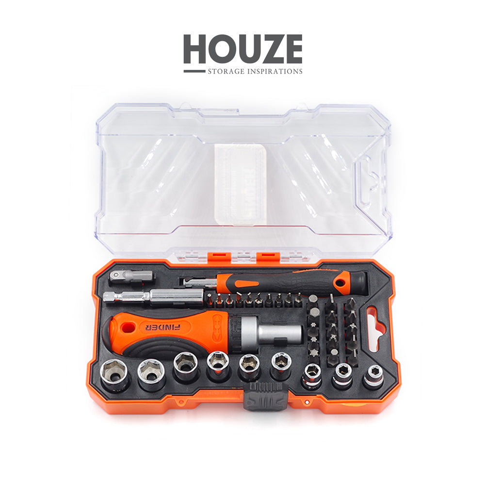 HOUZE - FINDER - 38pcs Ratchet Screwdriver & Bits Set