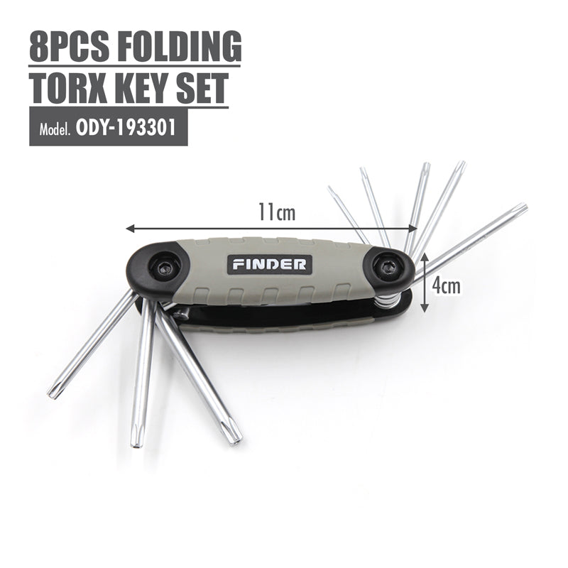FINDER - 8pcs Folding Torx Key Set - HOUZE - The Homeware Superstore