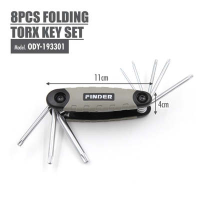 FINDER - 8pcs Folding Torx Key Set