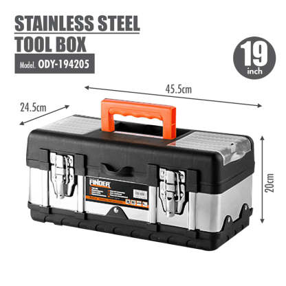 FINDER - Stainless Steel Tool Box (19 Inch)