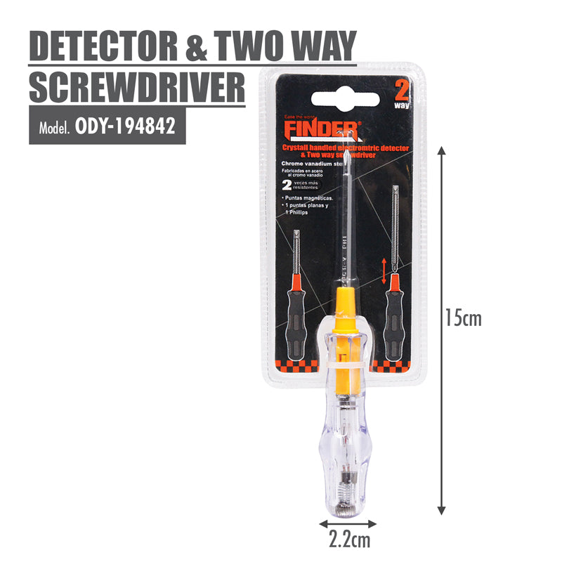 FINDER - Detector & Two Way Screwdriver