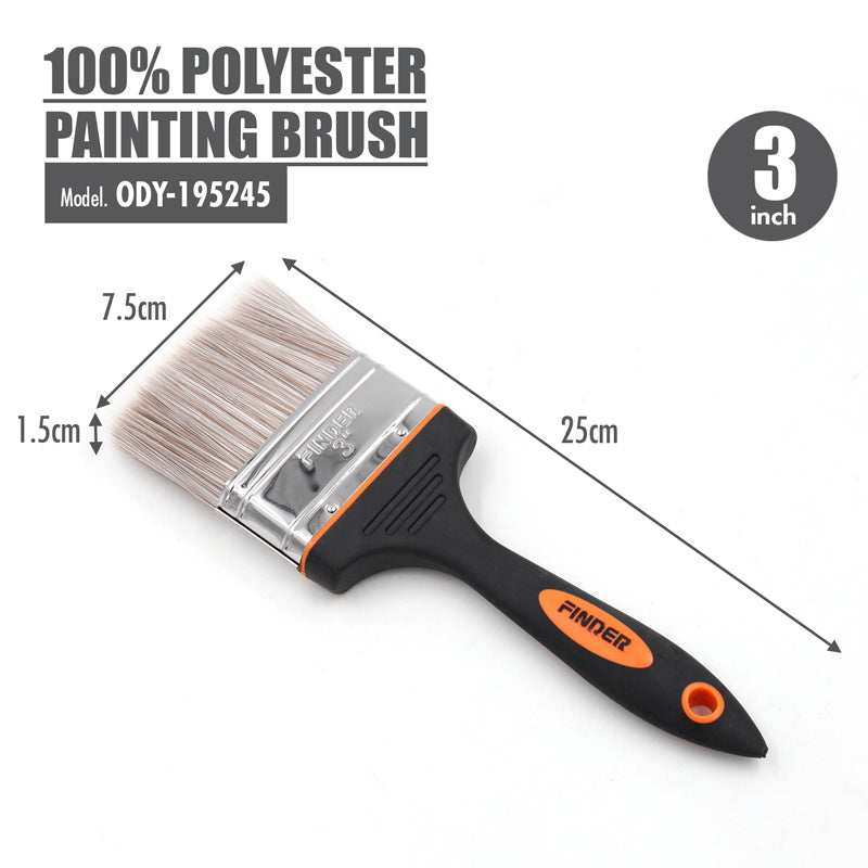 FINDER - 100% Polyester Painting Brush (3 Inch)