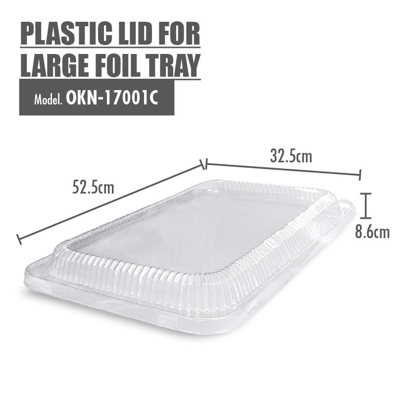 Plastic Lid for Large Foil Tray - 525x325x86mm