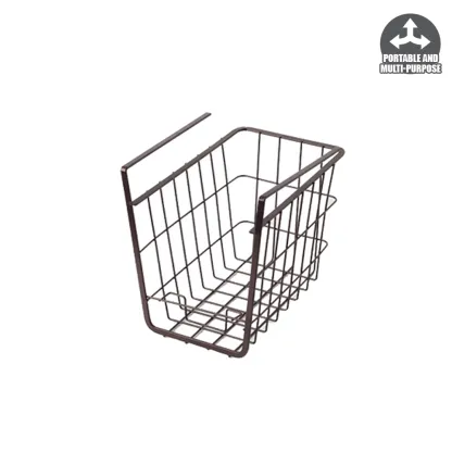 HOUZE - Overhead Shelf Hanging Basket - Coffee (Dim: 15.5x24.5x21.5cm)