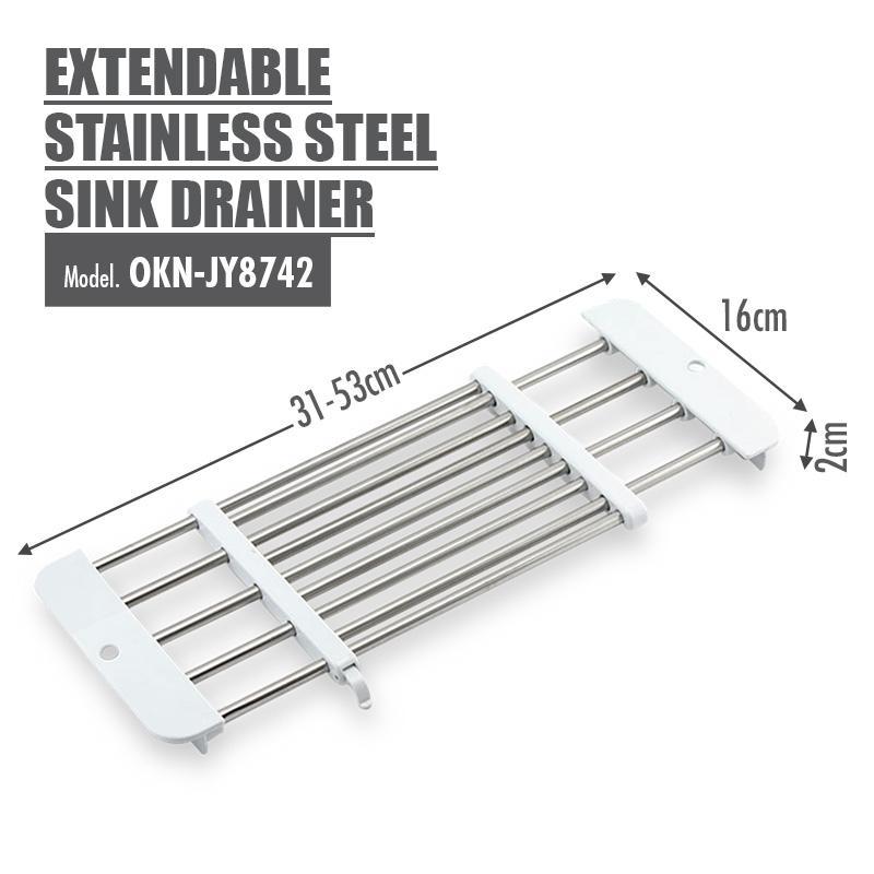 Extendable Stainless Steel Sink Drainer