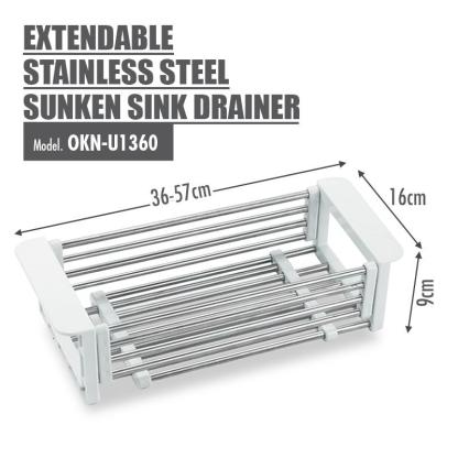 Extendable Stainless Steel Sunken Sink Drainer