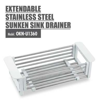 HOUZE - Extendable Stainless Steel Sunken Sink Drainer