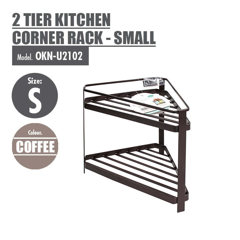 HOUZE - 2 Tier Kitchen Corner Rack - Small