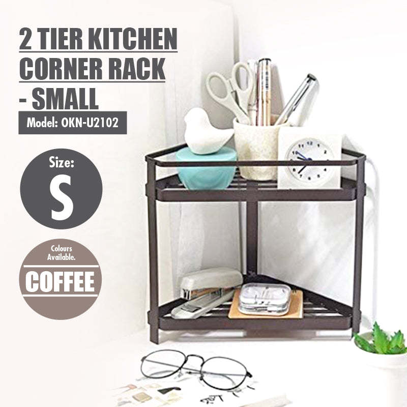 2 Tier Kitchen Corner Rack - Small - HOUZE - The Homeware Superstore