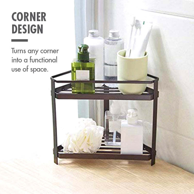 2 Tier Kitchen Corner Rack - Small - HOUZE - The Homeware Superstore