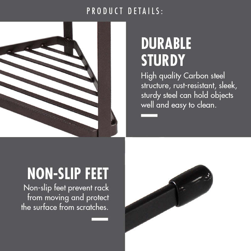 2 Tier Kitchen Corner Rack - Small