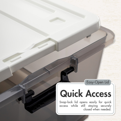 'EDGY' 16L/35L/52L Storage Box (Smoke Grey)