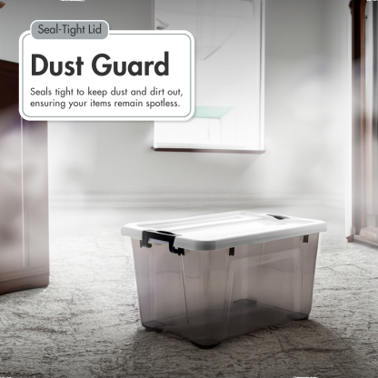 'EDGY' 16L/35L/52L Storage Box (Smoke Grey)