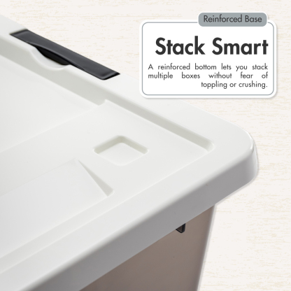 'EDGY' 16L/35L/52L Storage Box (Smoke Grey)