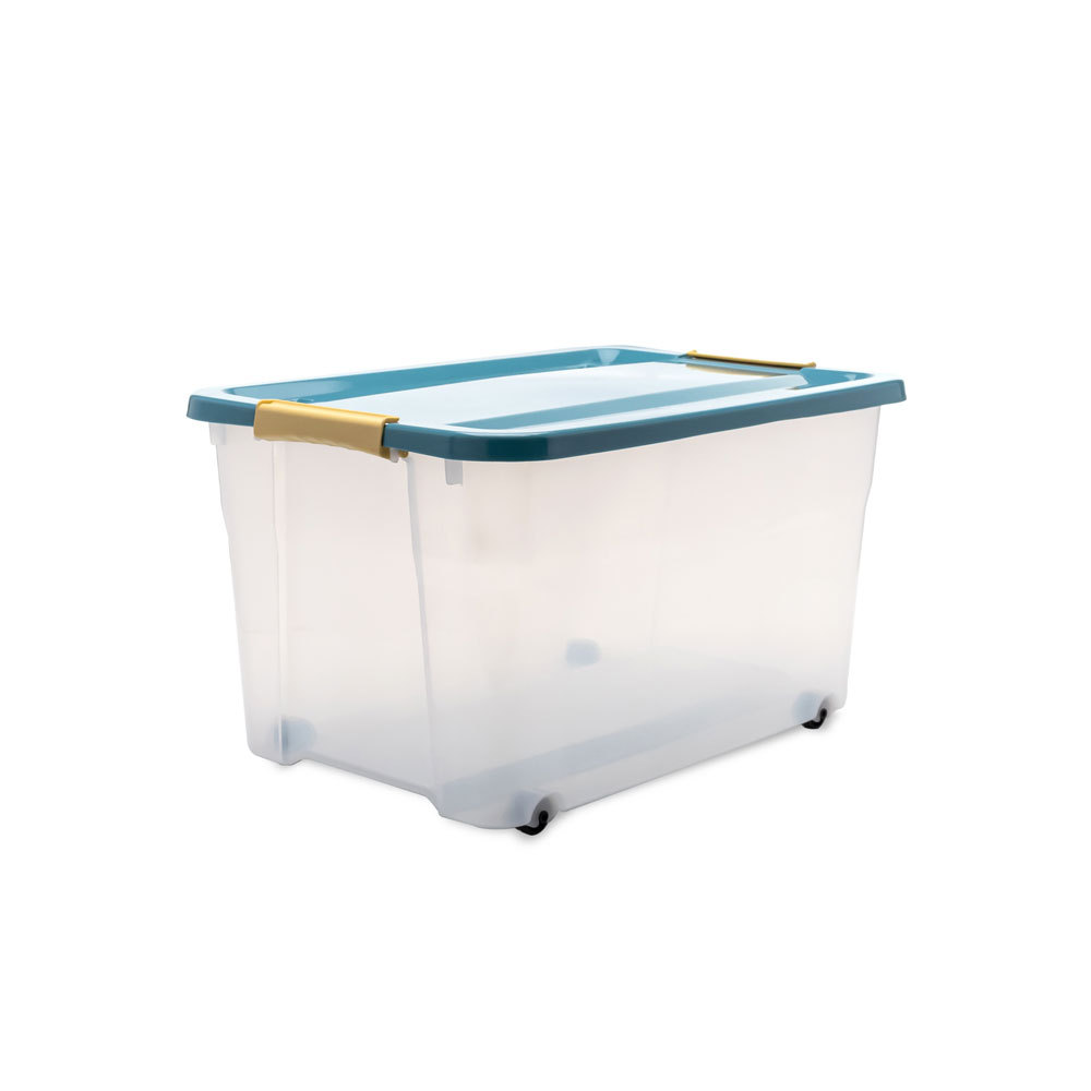 'ROLLIE' Storage Box 35L | 55L Stackable With Wheels - Container | Cas