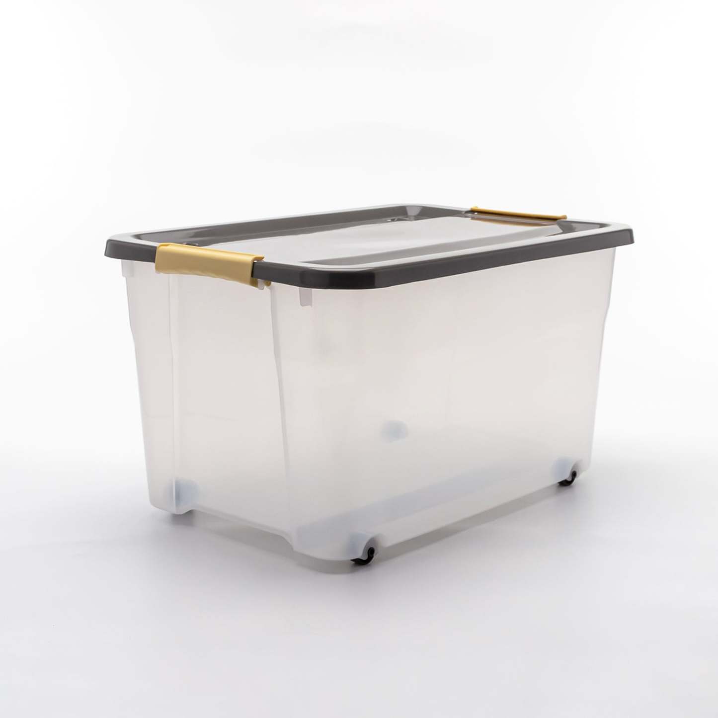 HOUZE - 'Rollie' Series 35L/55L Stackable Storage Box with Wheels (Blue/Grey)