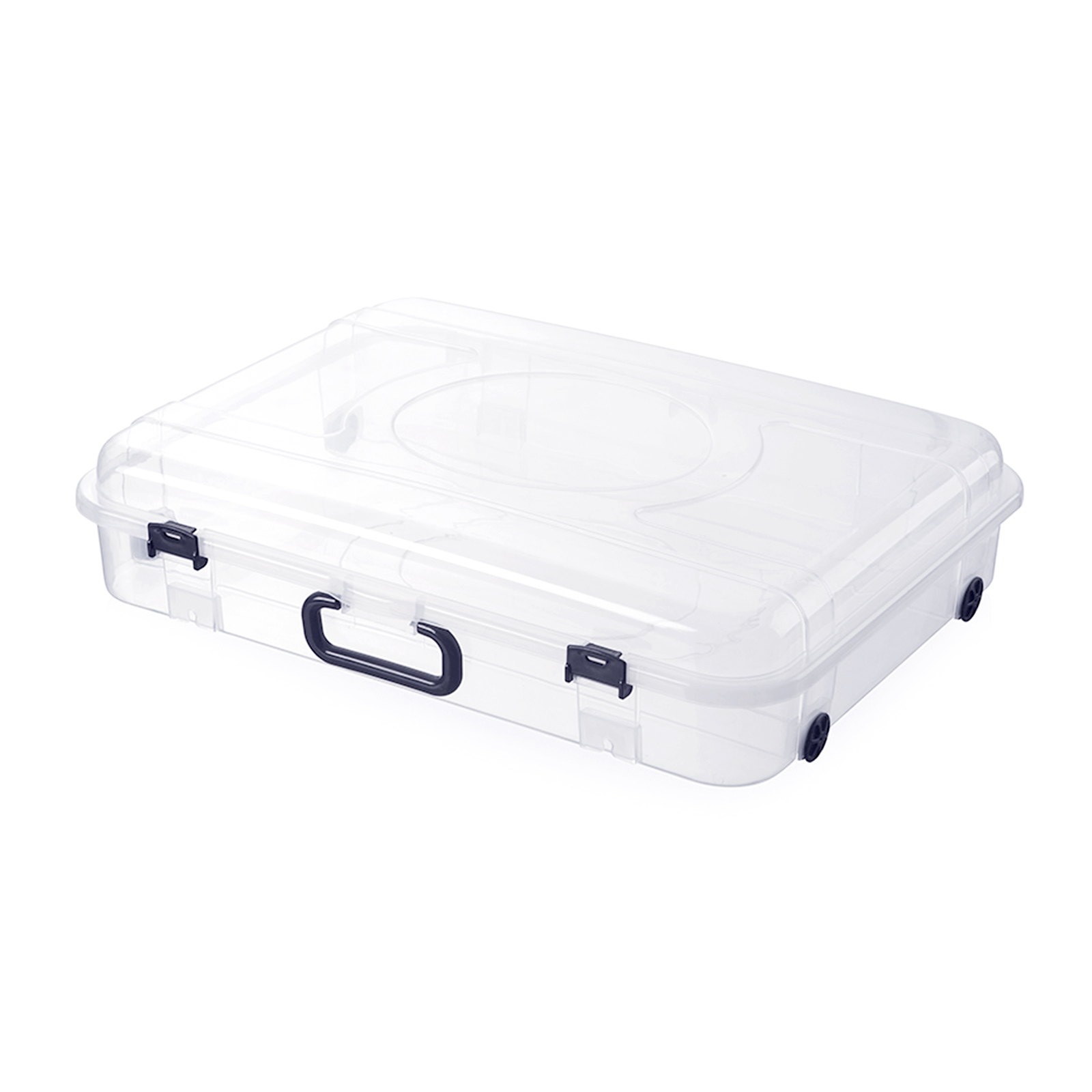 30L Underbed Storage with Wheels and Handle (Clear)