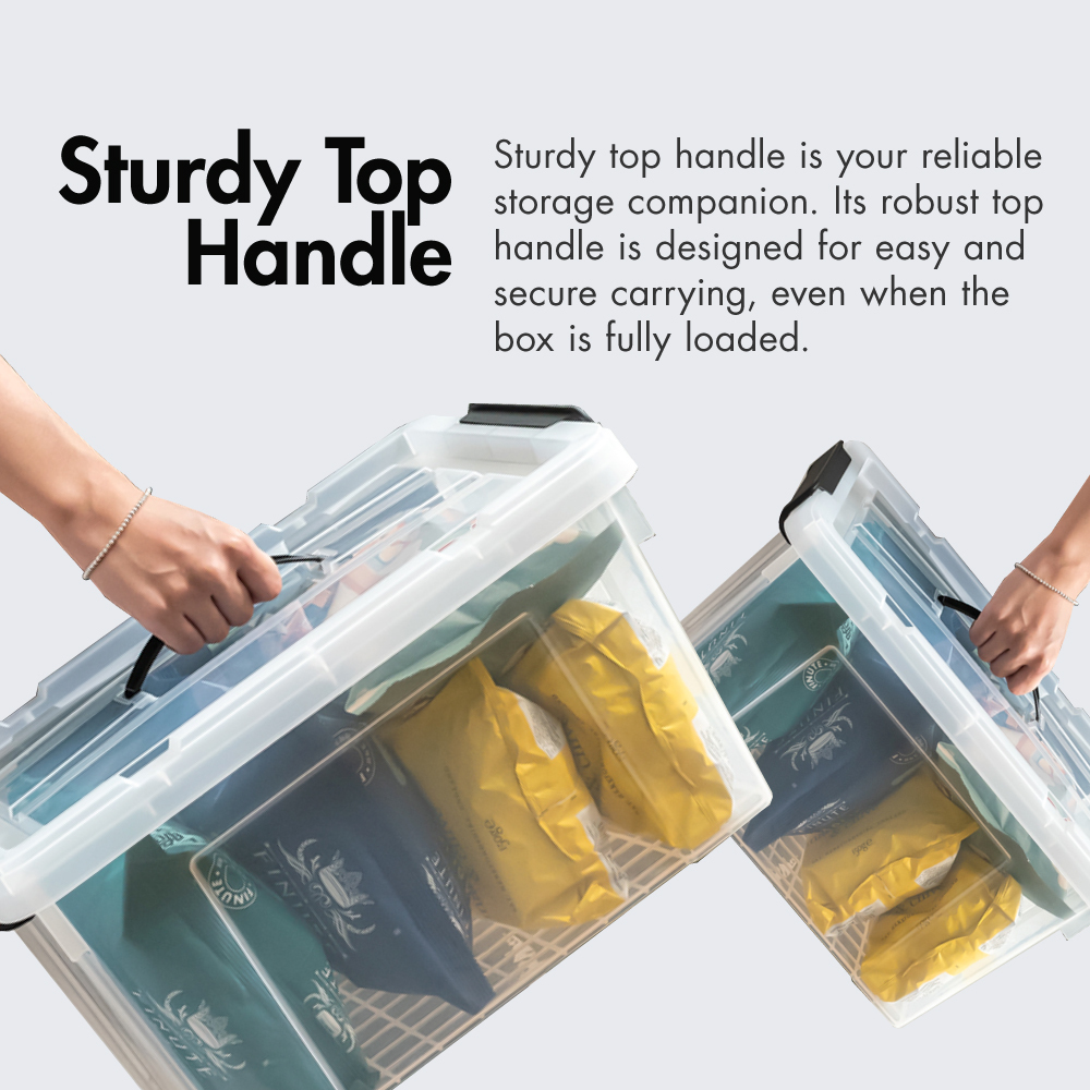 "HANDY' Handheld 20L|33L|47L|63L Storage Box: Your Storage Companion