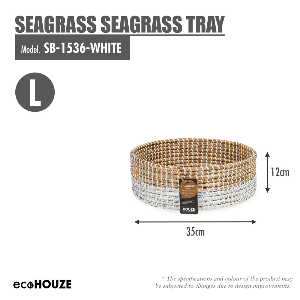 [Set of 3] ecoHOUZE Seagrass Tray (3 Sizes)