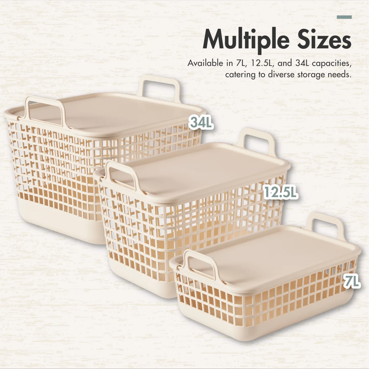 'Weavv' Storage Basket w Lid Collection