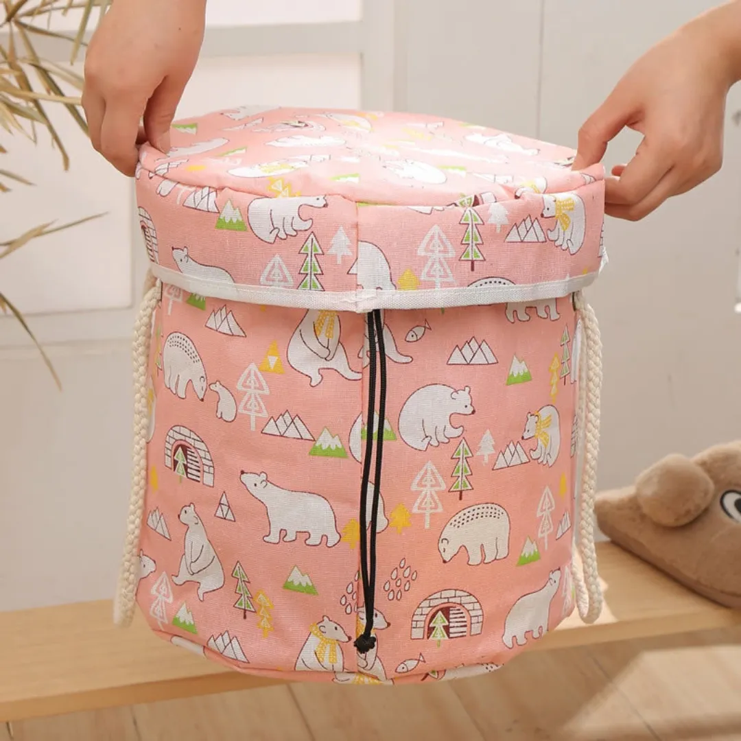 HOUZE - PLAYMATE Portable 2 in 1Toys Storage Organiser & Tabletop Play Mat (4Designs & 2Sizes)
