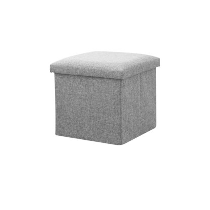Foldable Fabric Storage Stool/Ottomans (30cm) - Available in 3 colors