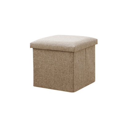 Foldable Fabric Storage Stool/Ottomans (30cm) - Available in 3 colors