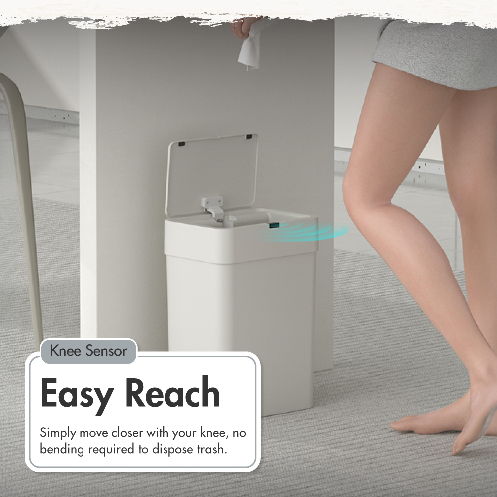 [HOUZE] 'Nexus' 15L Sensor Smart Bin with 1 Free Roll Trash Bag (15pcs) | Dust bin | Trash can | Garbage