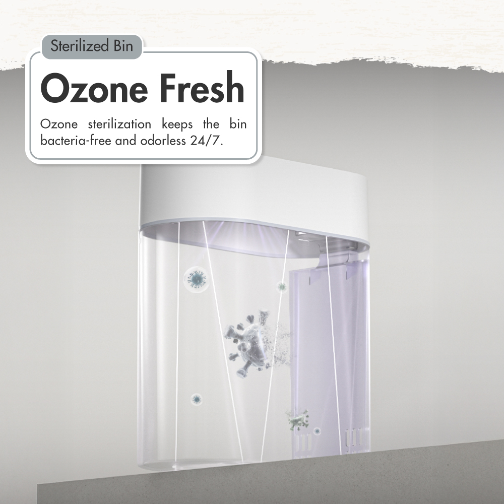 [HOUZE] 'Node' 9L Smart Sensor with Automatic Bagging Bin | 