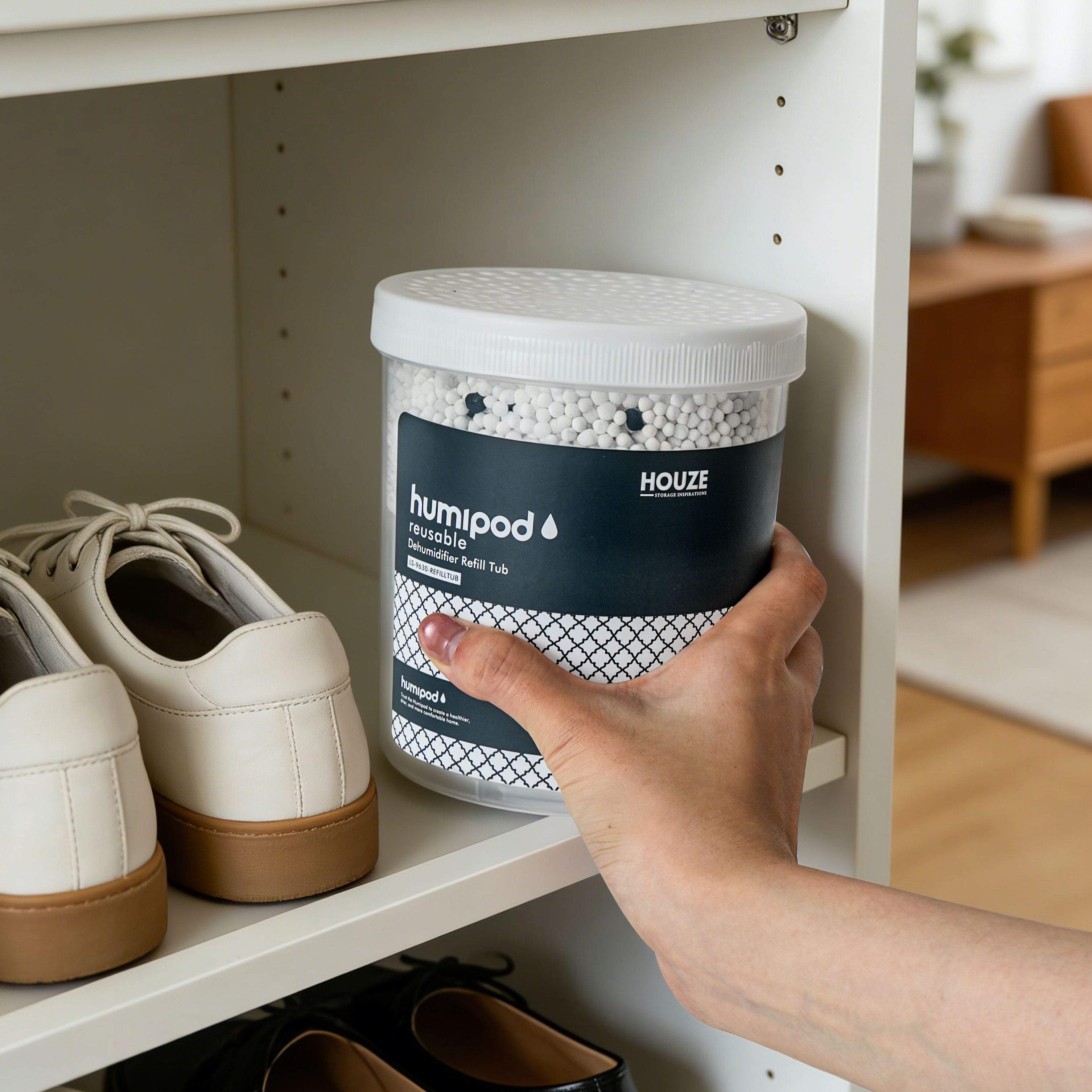 HOUZE - Humipod - Reusable 1000ml Dehumidifier Refill Tub - Pack of 4