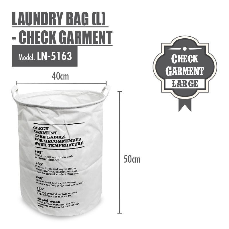 HOUZE - Laundry Bag (Large) - Check Garment - HOUZE - The Homeware Superstore