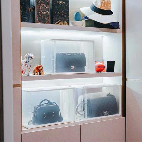 HOUZE Stackable Luxury Bag Storage