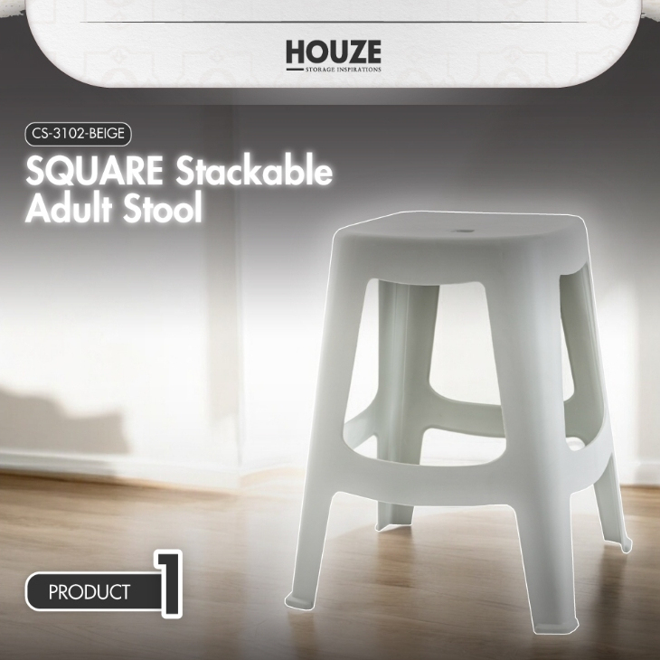 HOUZE Bundle - 5PCS HDPE Folding Table & Stool Set SGD71 (Worth SGD200)