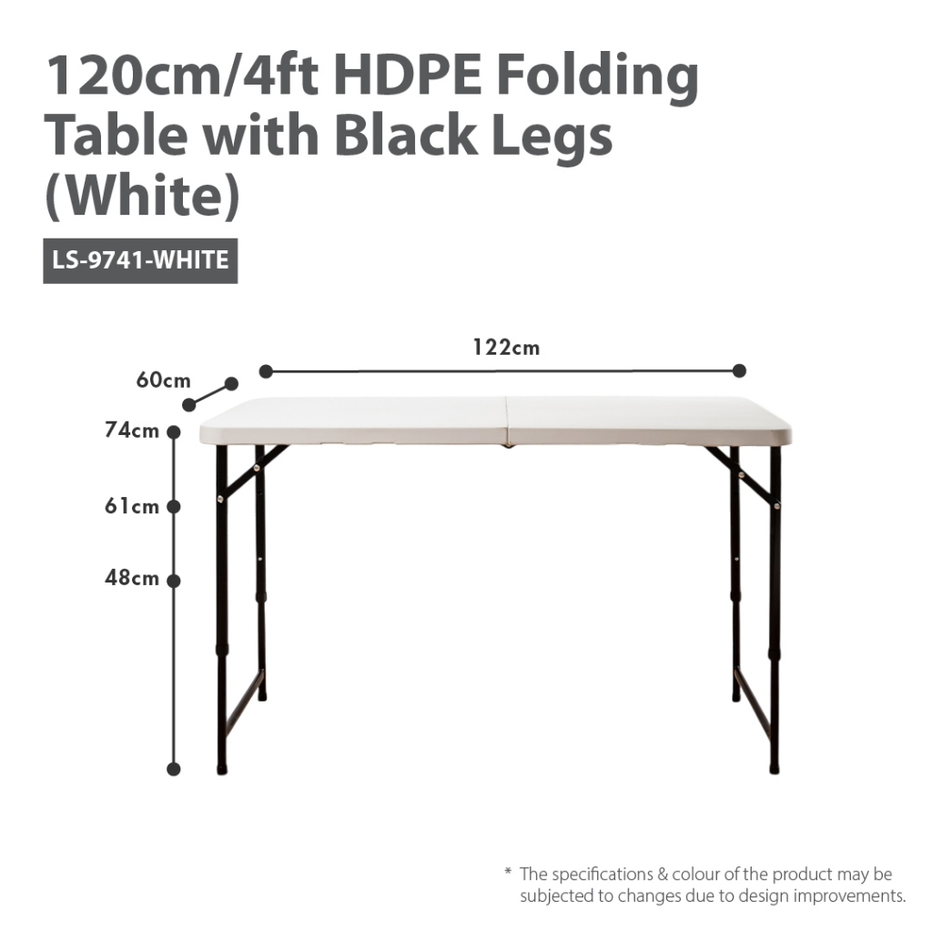 HOUZE Bundle - 5PCS HDPE Folding Table & Stool Set SGD71 (Worth SGD200)