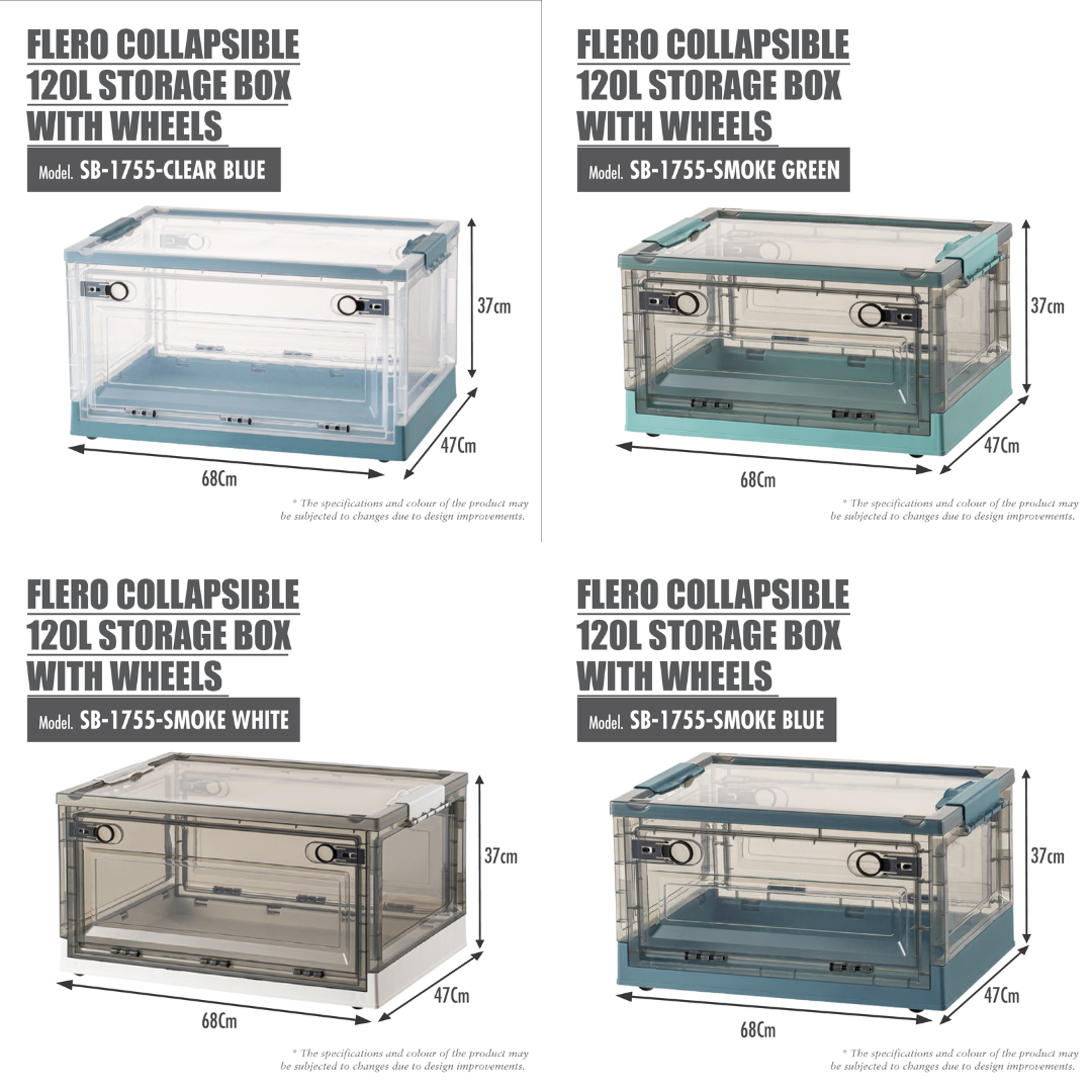 'FLERO' Collapsible Storage Box with Wheels