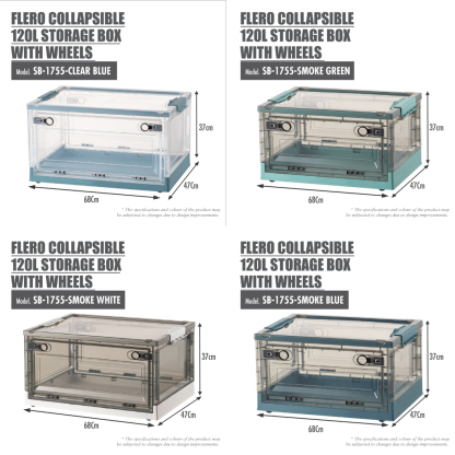 'FLERO' Collapsible Storage Box with Wheels