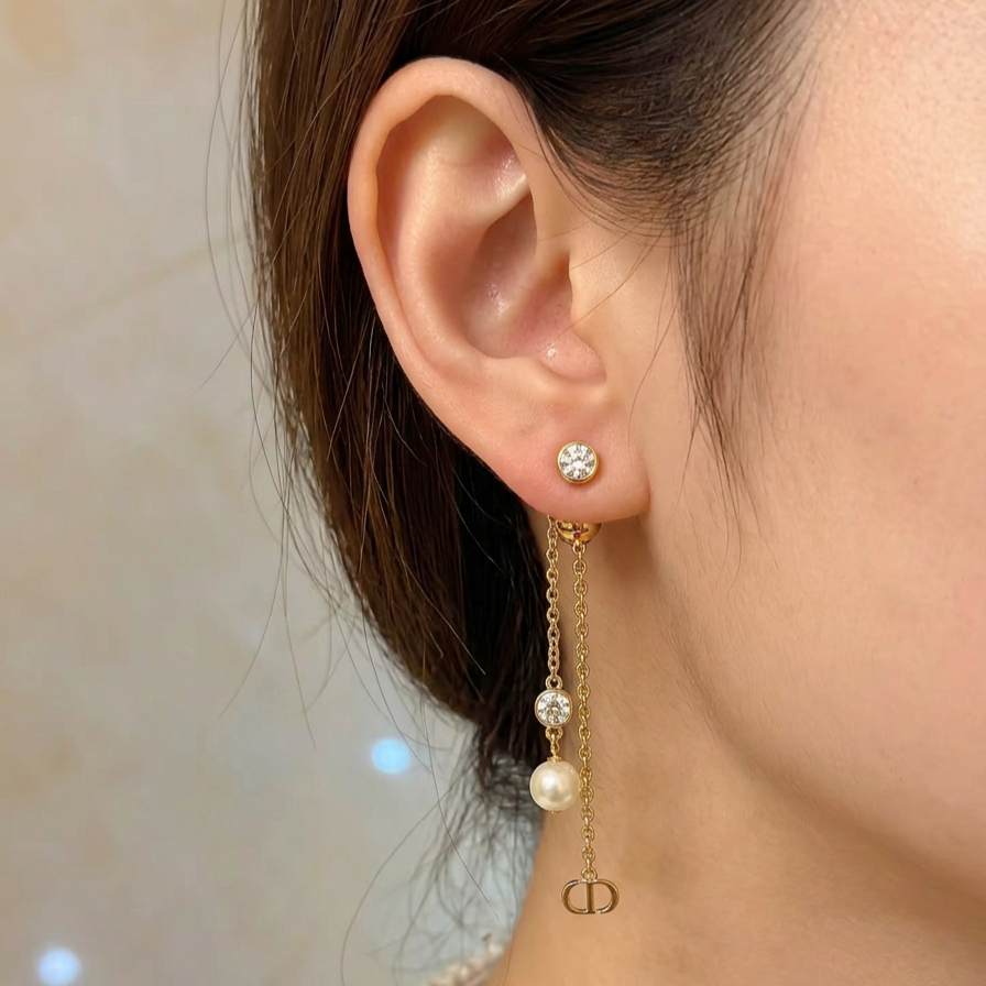 【ディオール】ピアス 0808-1-3