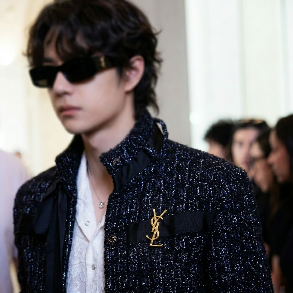 【イヴサンローラン】ブローチ・コサージュ260408-1