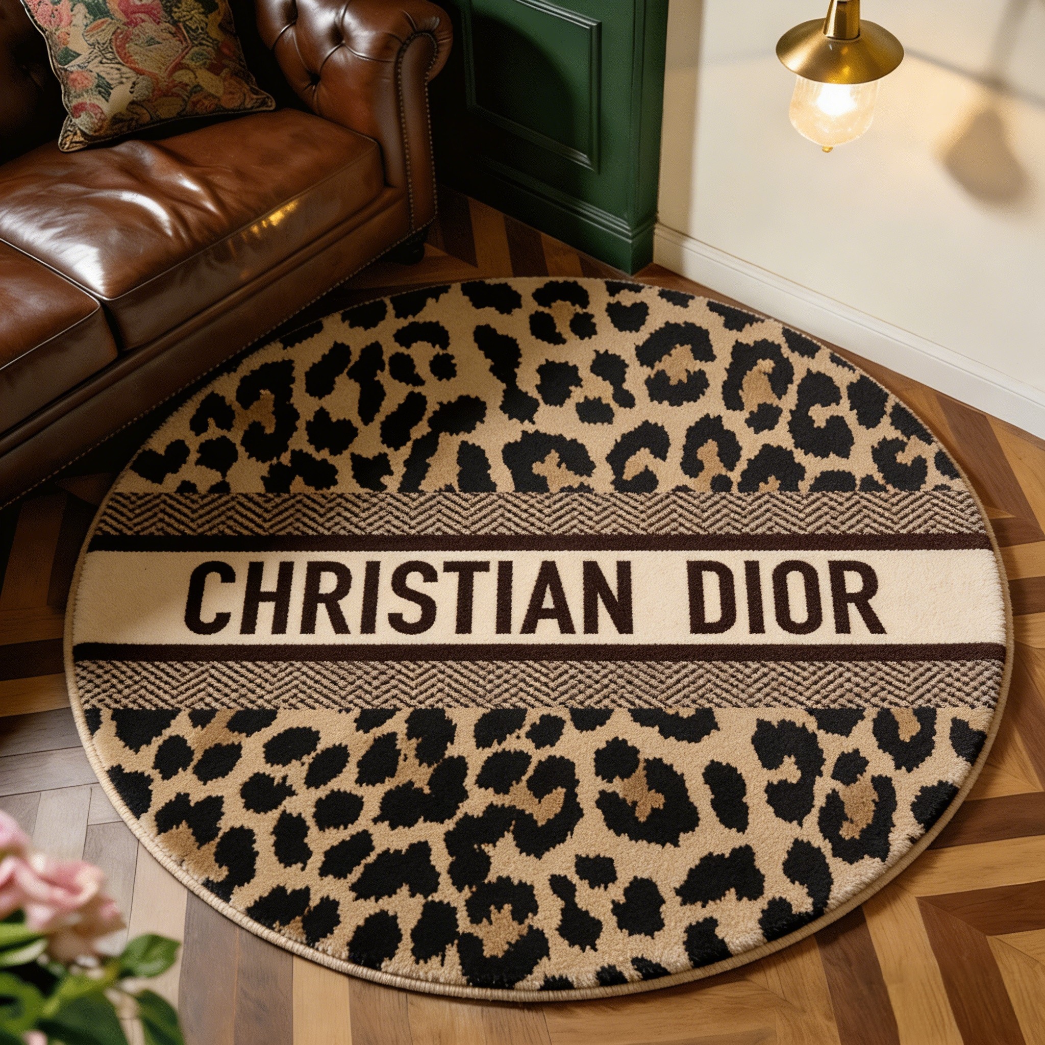 【ディオール】 ラグマット 円形 1216-1-3
