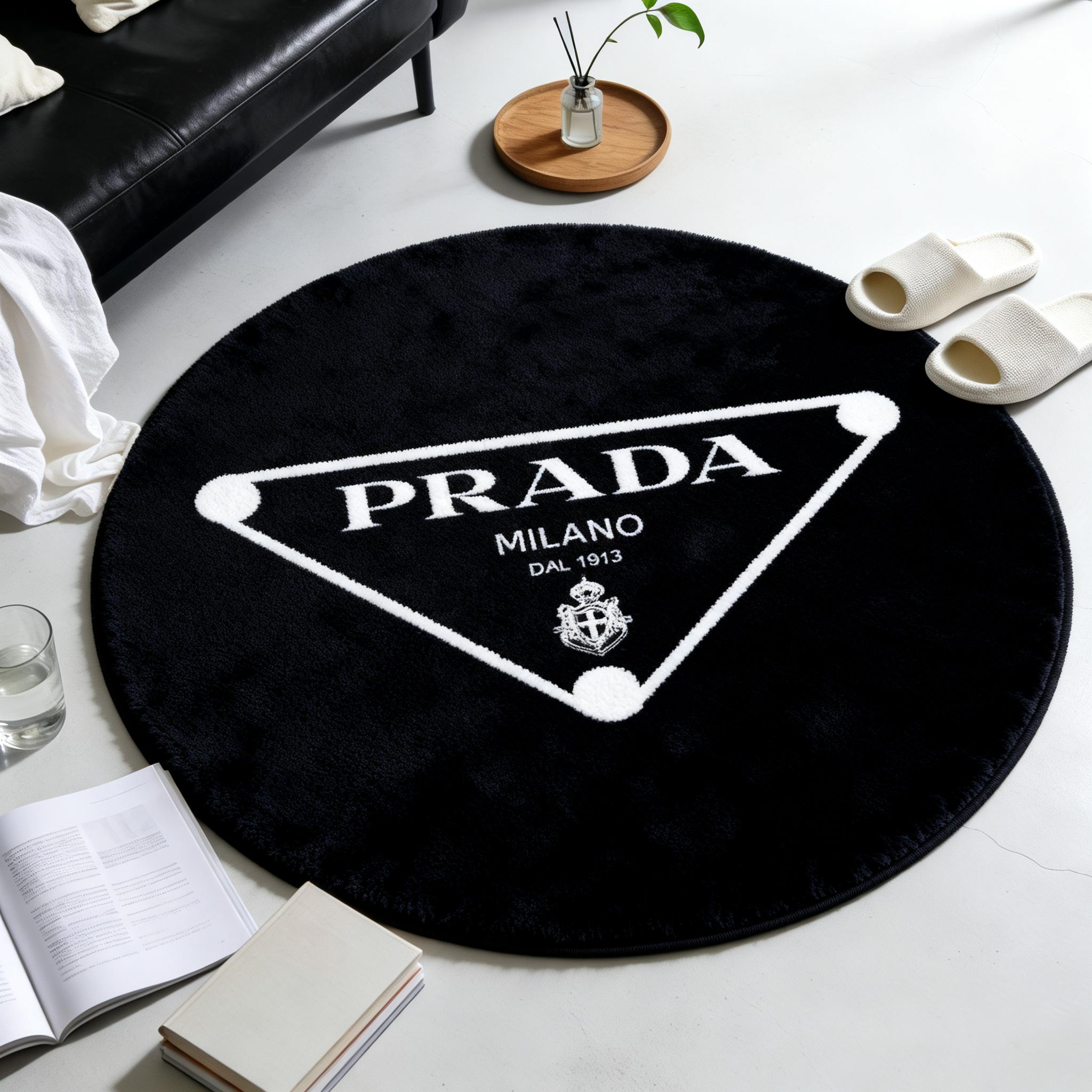 【プラダ】 ラグマット 円形 1228-5-12-2