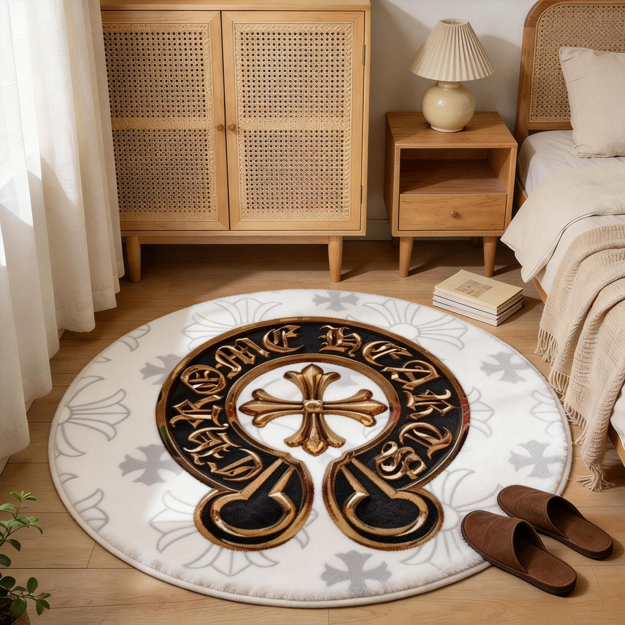 【クロムハーツ】 ラグマット 円形 0326-3-1