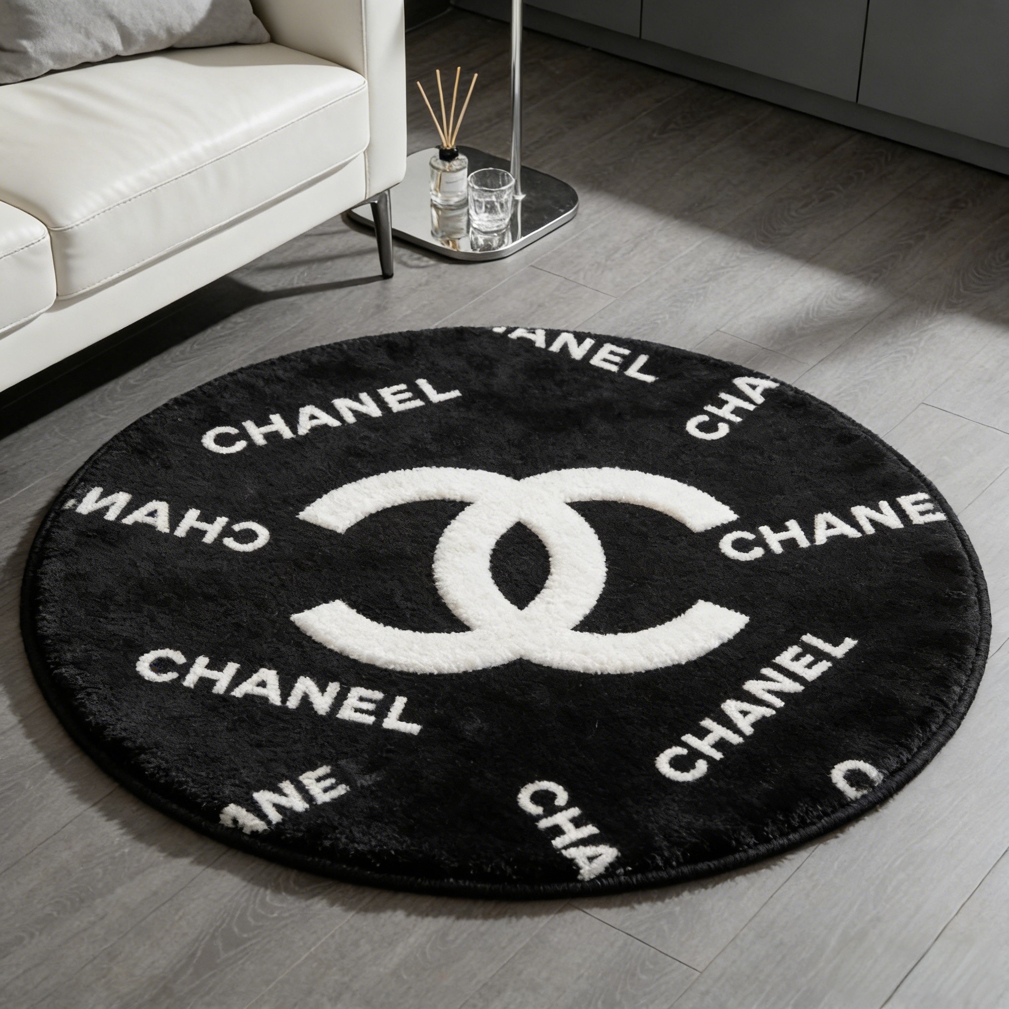 【シャネル】 ラグマット 円形 0304-2-1