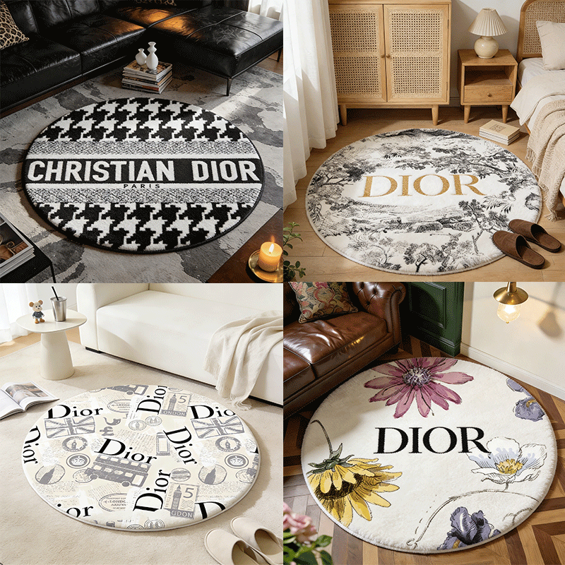 【ディオール】 ラグマット 円形 1216-1-3