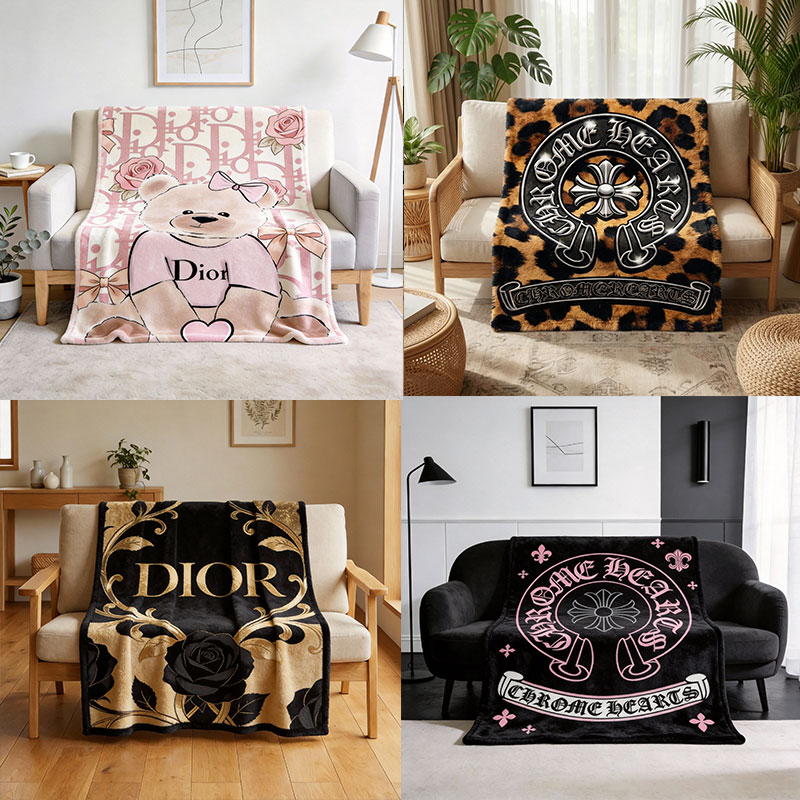 【ディオール】 ブランケット毛布 260204-7