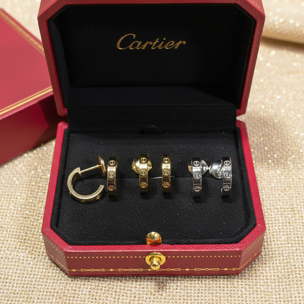 【カルティエ】ピアス  730-2