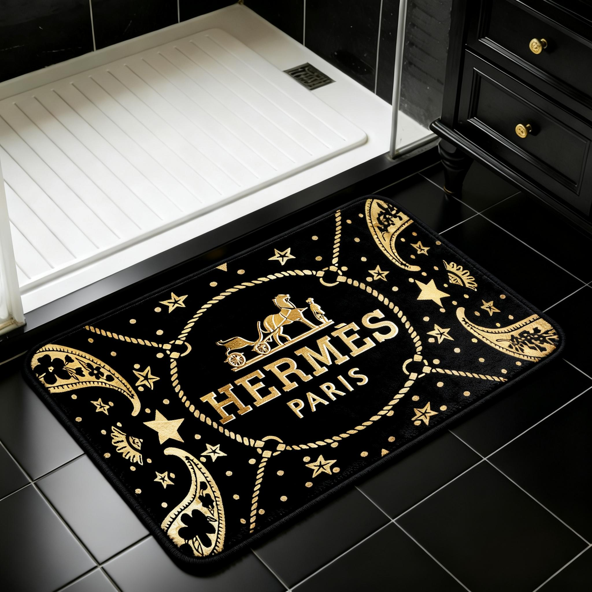 【エルメス】トイレマット·浴室マット 吸水速乾 0930-2-1